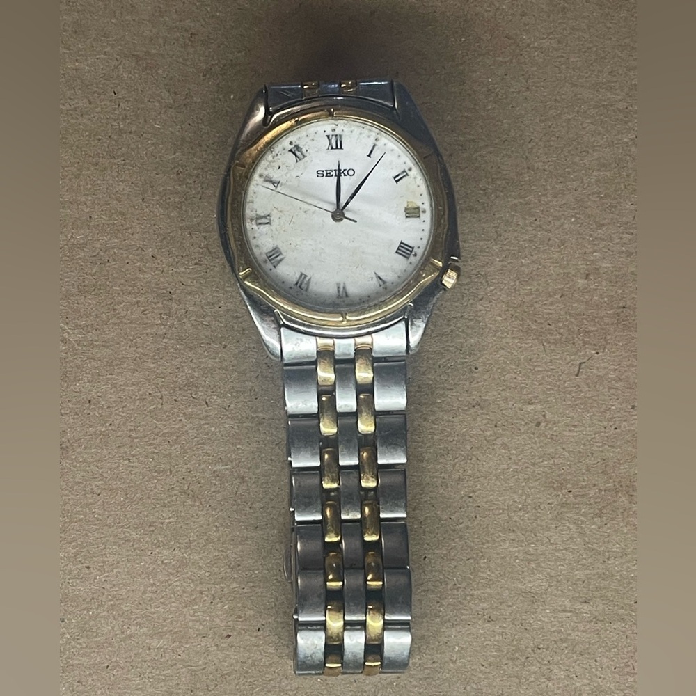 Seiko Silver and Gold Classic Watch